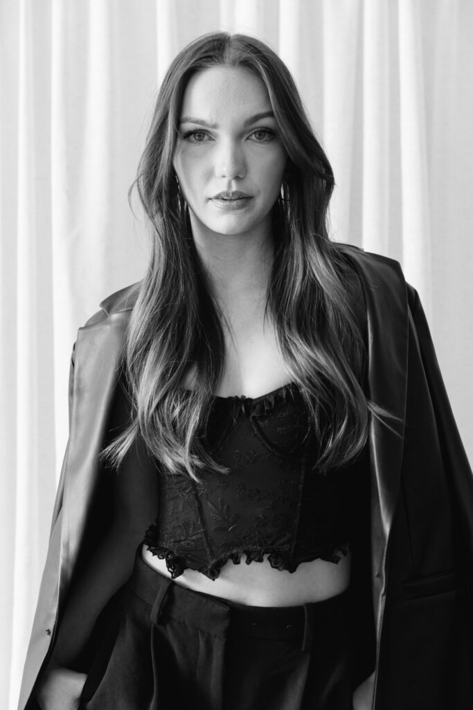 fashion photo session in a studio in traverse city